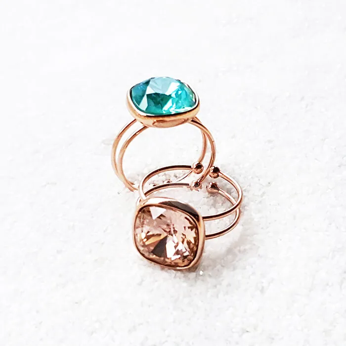 Bexley Swarovski Rose Gold Ring