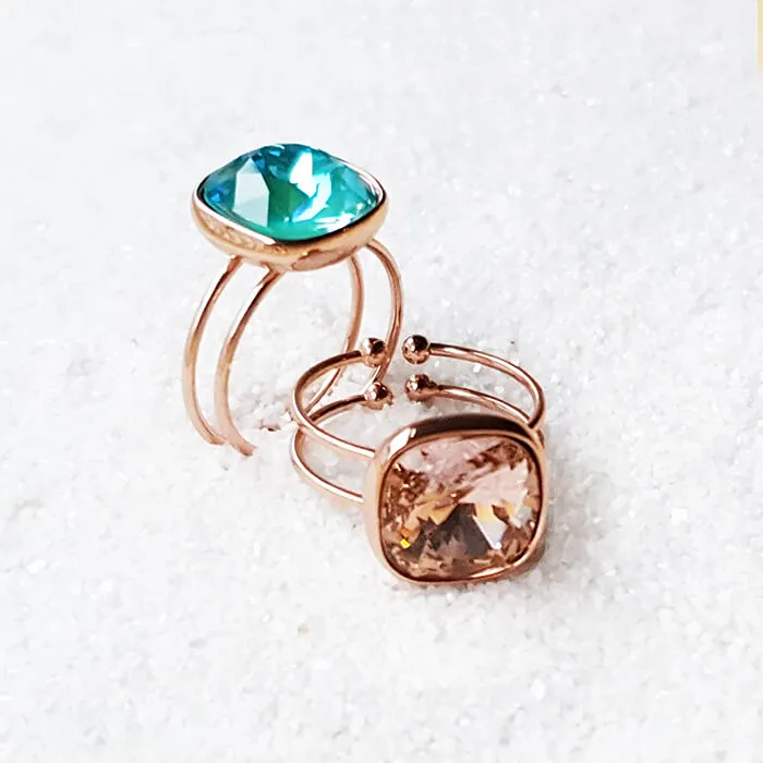 Bexley Swarovski Rose Gold Ring
