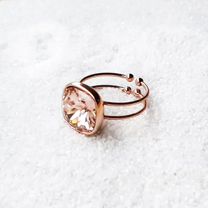 Bexley Swarovski Rose Gold Ring