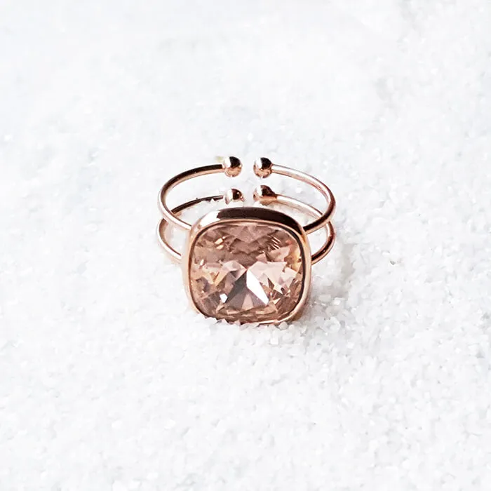 Bexley Swarovski Rose Gold Ring