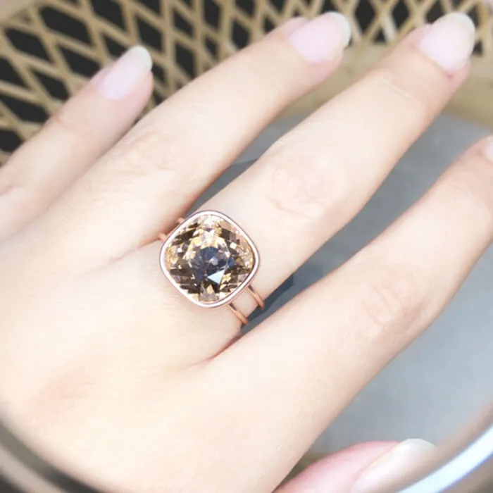 Bexley Swarovski Rose Gold Ring