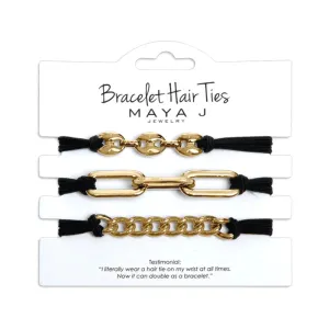 Black Elastic Bracelet Hair Ties