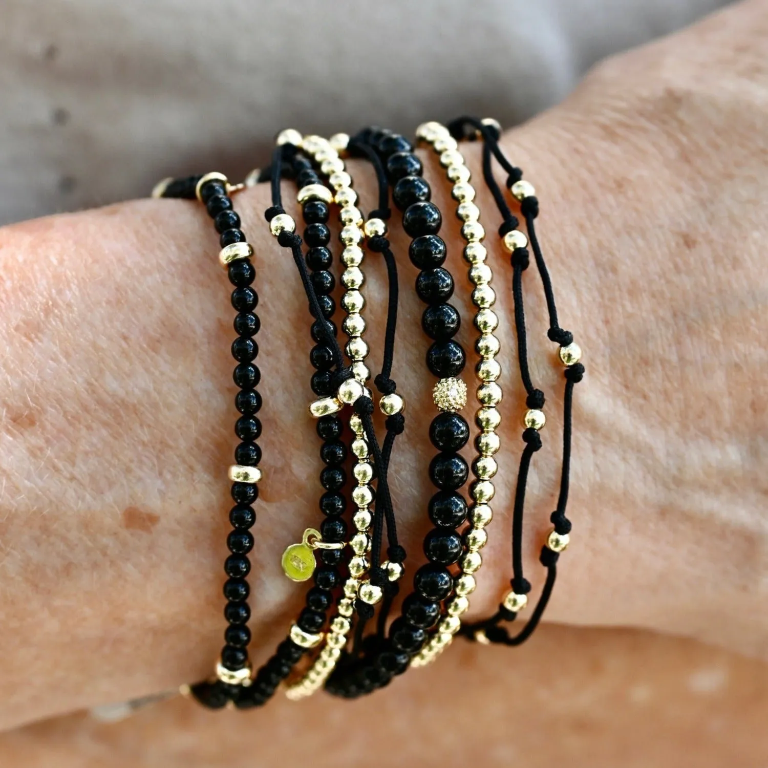 Black Trio Fortune Bracelet