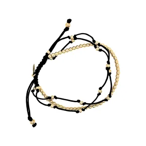 Black Trio Fortune Bracelet