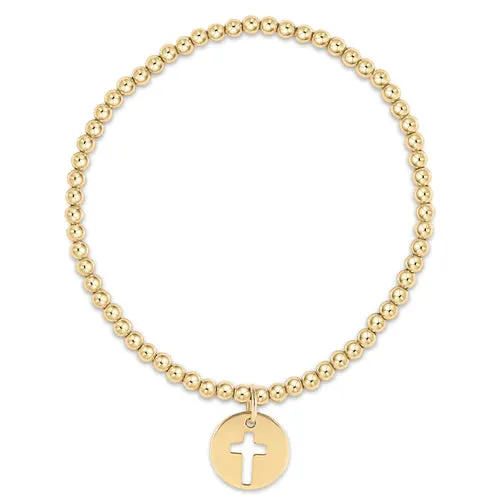 Blessed Gold Disc 3mm Bracelet