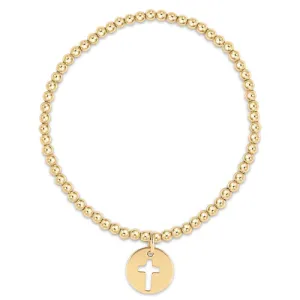 Blessed Gold Disc 3mm Bracelet