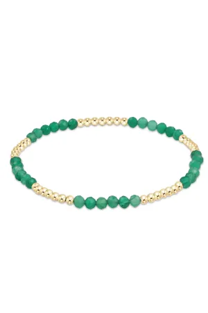 Blissful 2.5mm bracelet- Green Onyx
