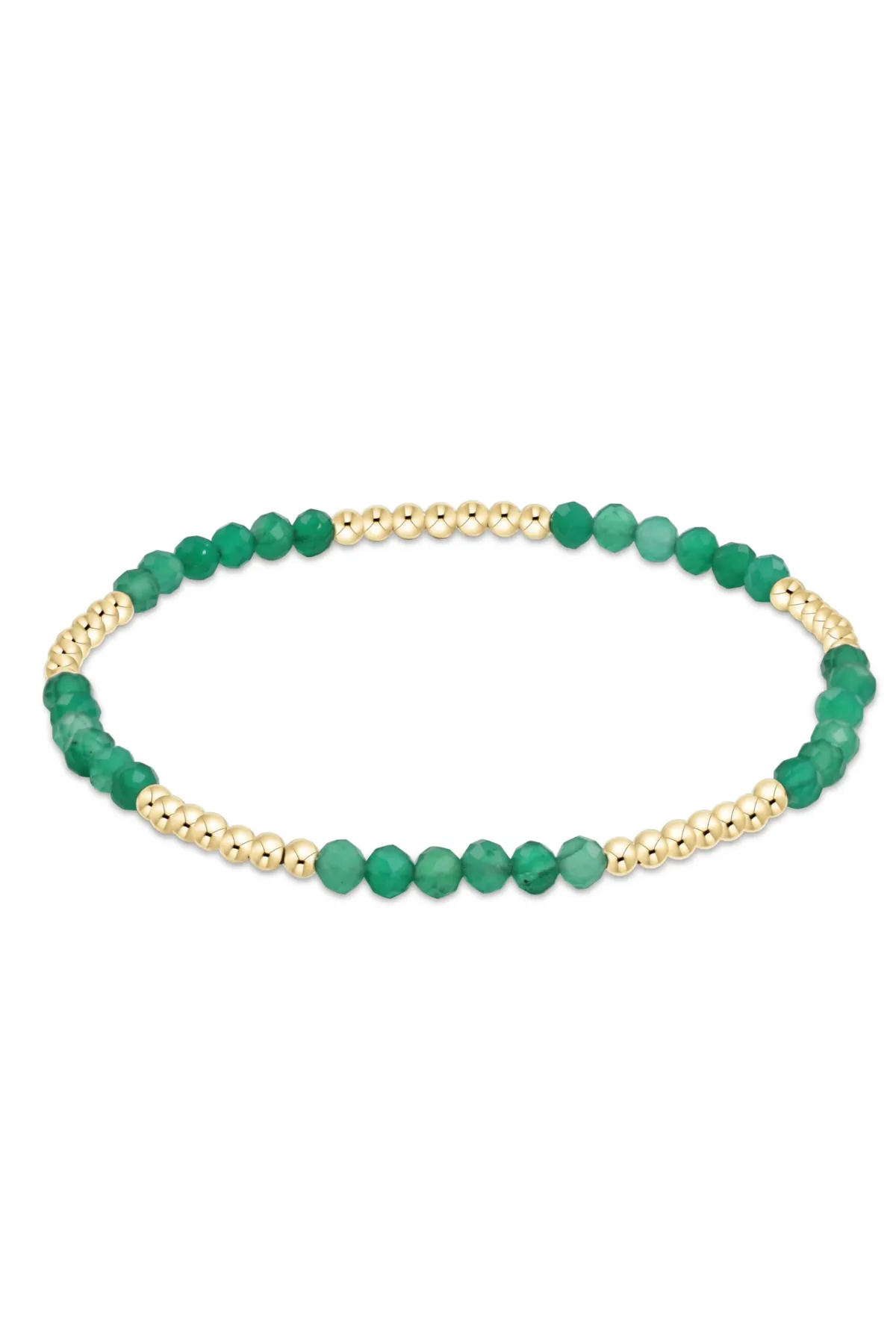 Blissful 2.5mm bracelet- Green Onyx