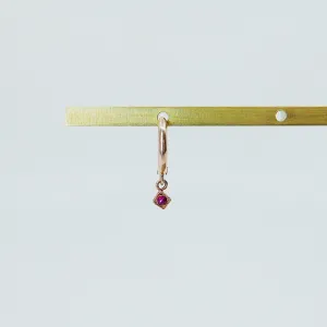 Block Hoop Earring