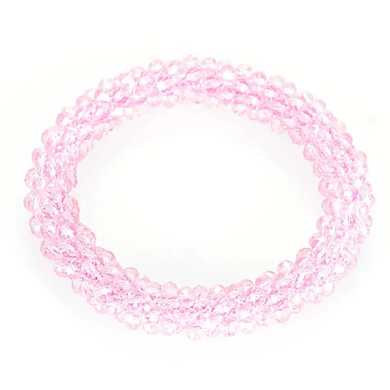 Boho Crystal Elastic Bracelets Bangles For Women Kristal Vintage Stretch Bohemian Hair Band Femme Multi-function Jewelry