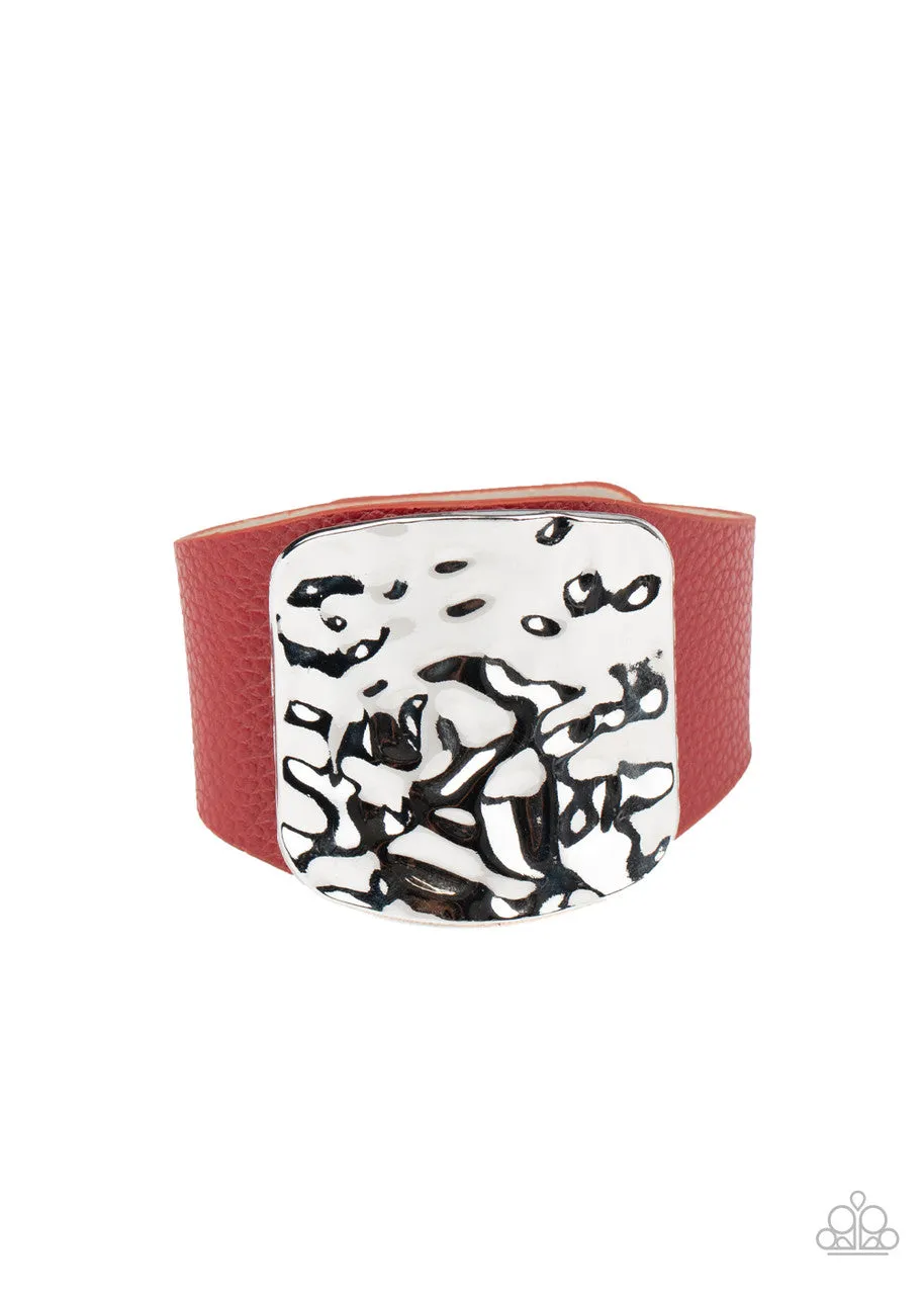 Brighten Up Red Paparazzi Bracelet