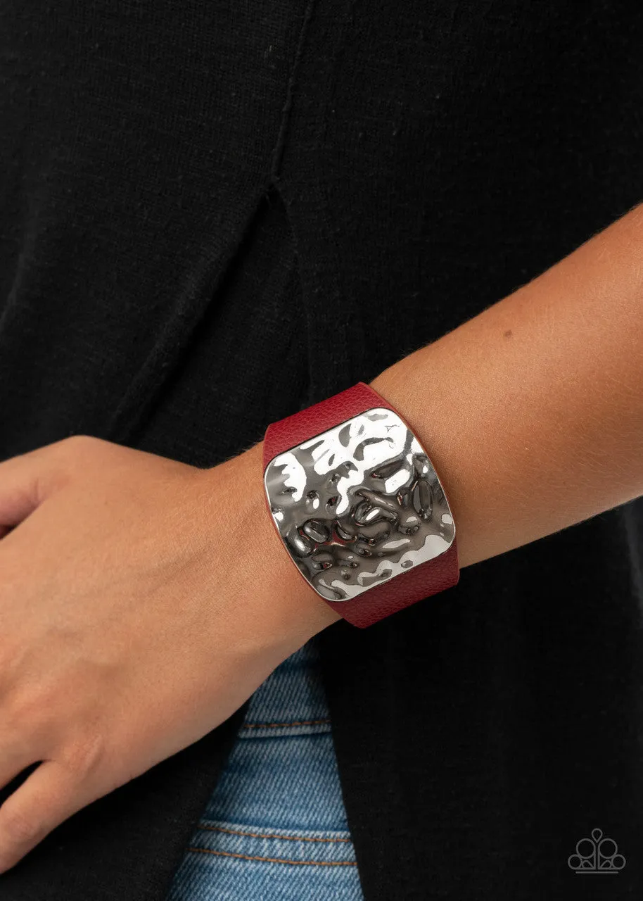 Brighten Up Red Paparazzi Bracelet