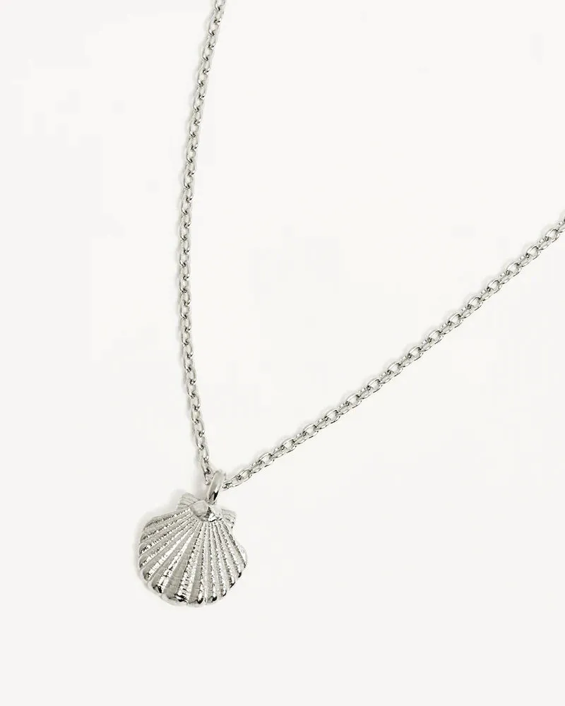 By Charlotte By The Shore Shell Necklace in Silver