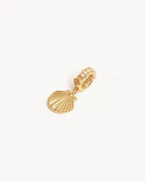 By Charlotte By the Shore Shell Pendant, Gold