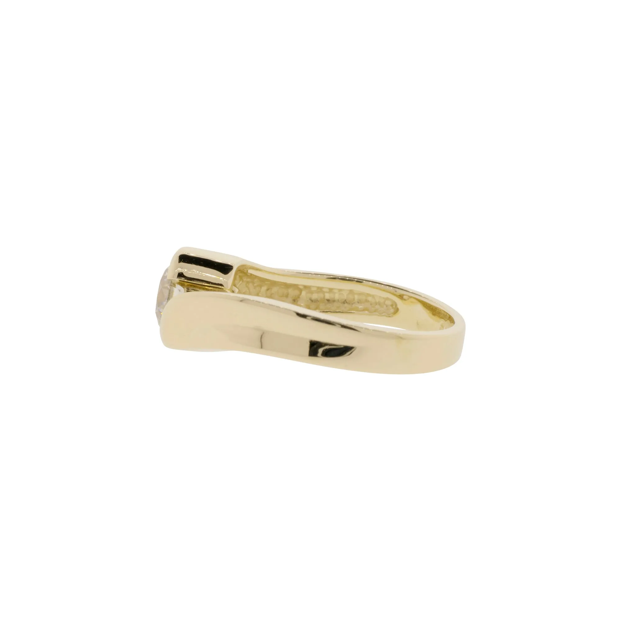 Bypass Diamond Solitaire Ring