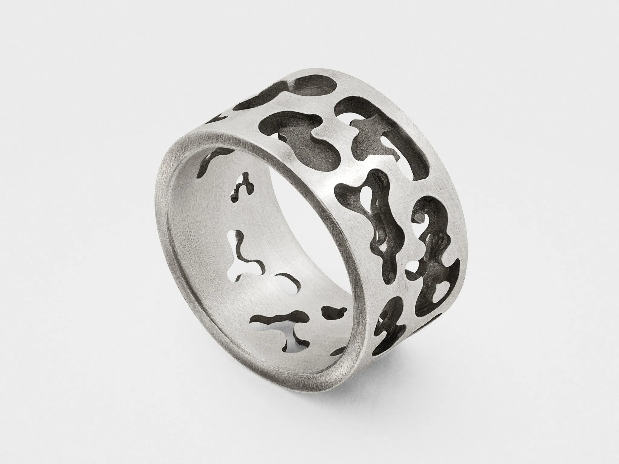 Camouflage Ring in Sterling Silver