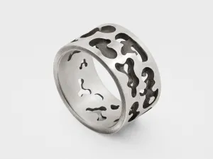 Camouflage Ring in Sterling Silver
