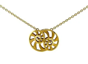 Carrera Y Carrera Brush Gold Nautilus Pendant