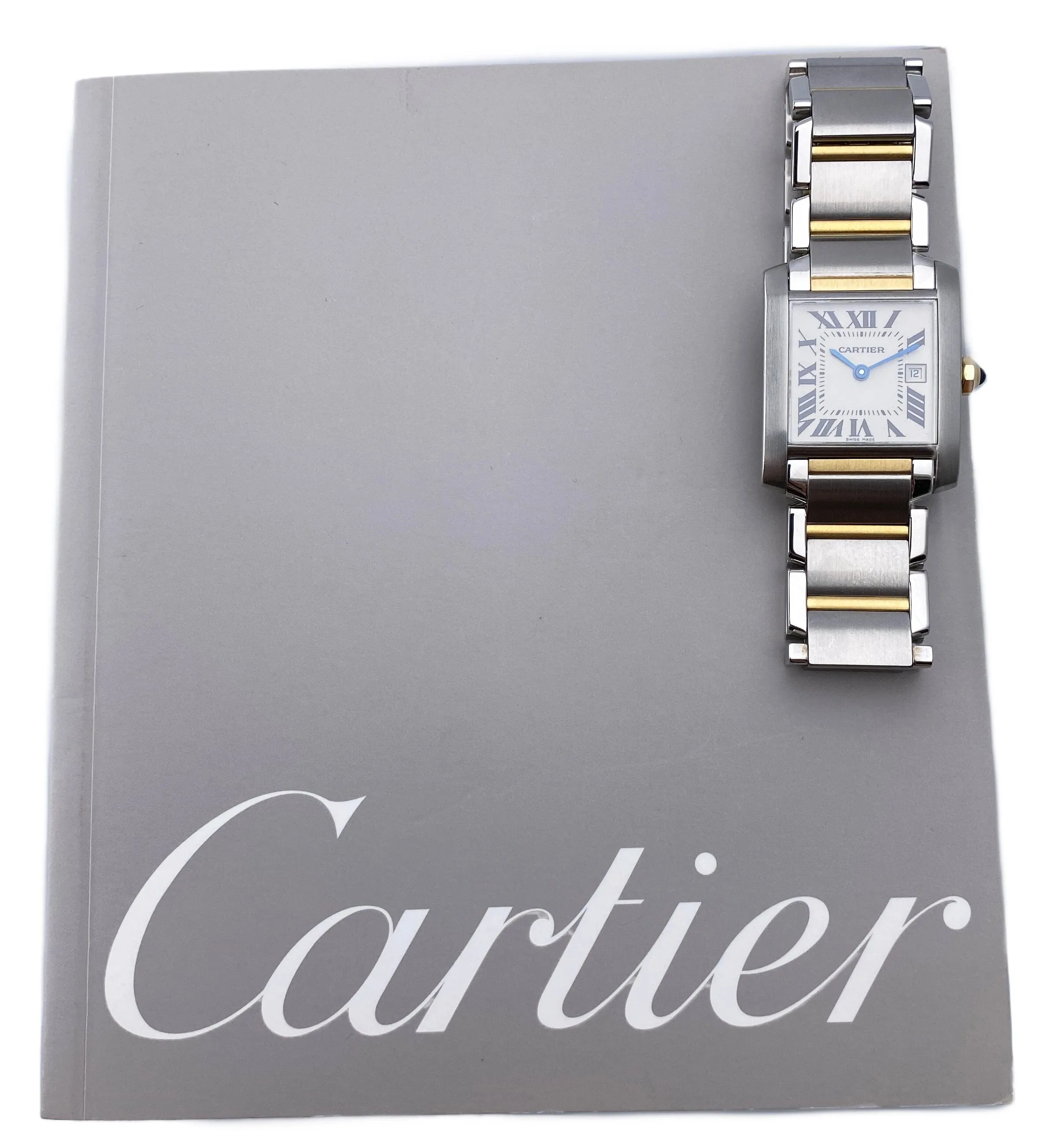 Cartier Tank Francaise W51012Q4 Two Tone Midsize Watch Box Papers