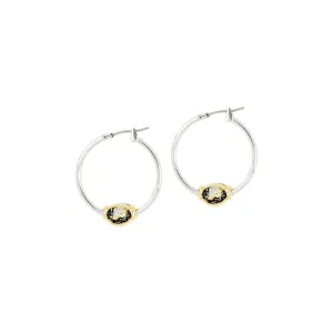 Carvão Lava Collection - Small Hoop Earrings