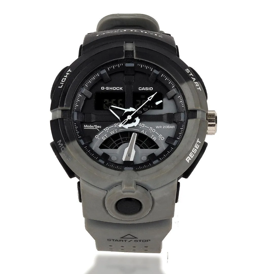 Casio G-Shock Men's Waterproof Black Ash Wristwatch