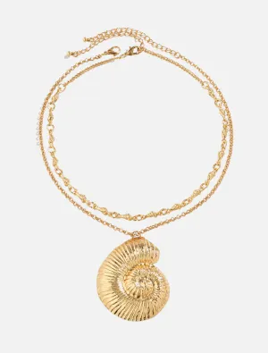 Cavelli Shell Necklace - Gold