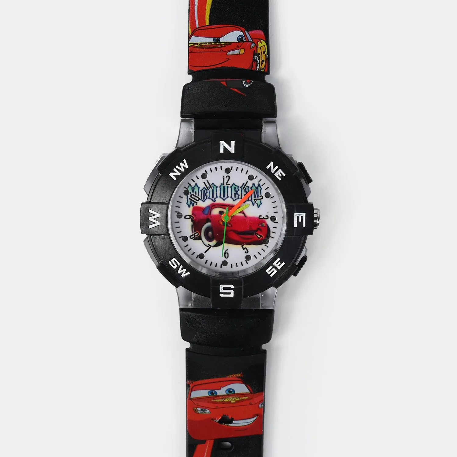 Character Print Wrist Watch For Kids