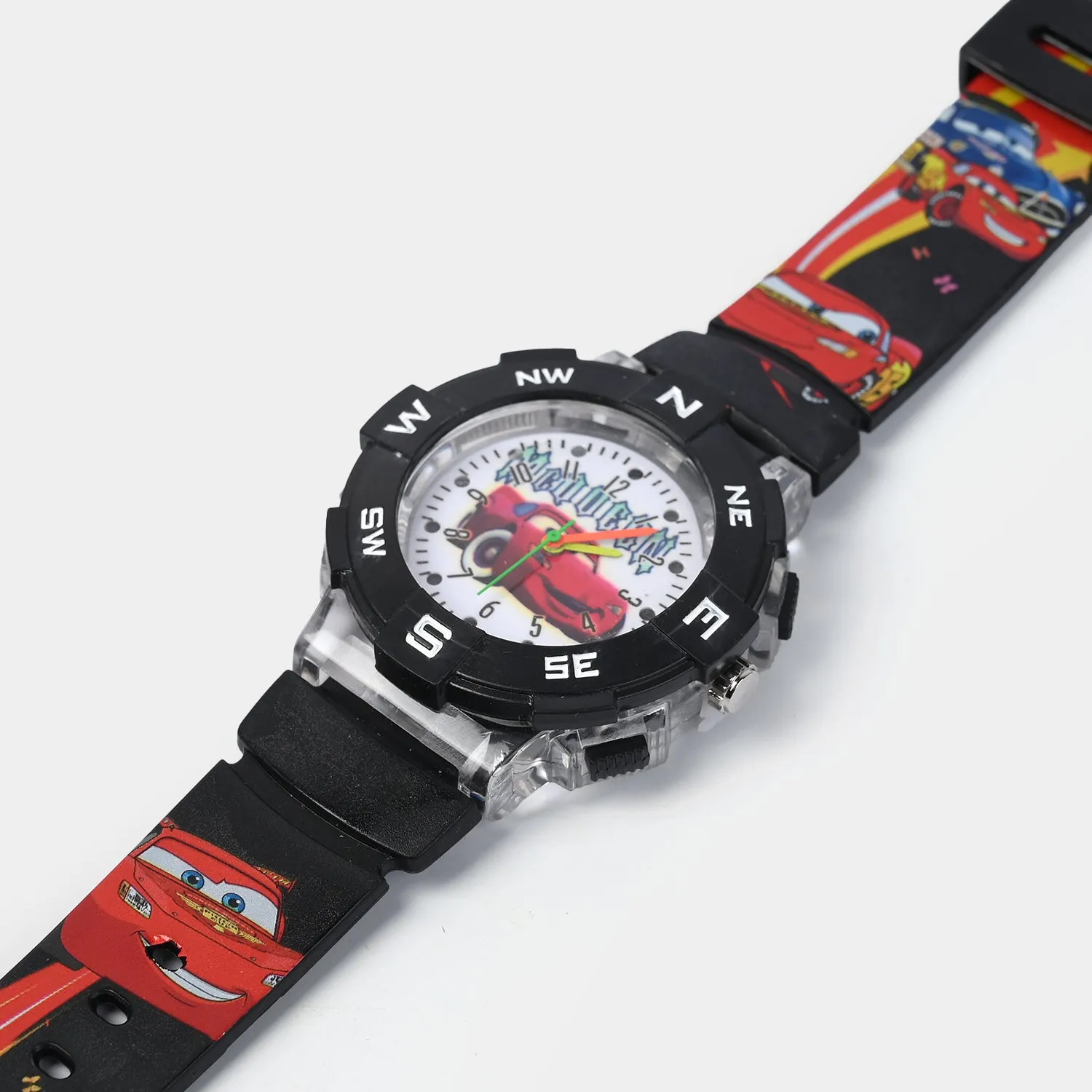 Character Print Wrist Watch For Kids
