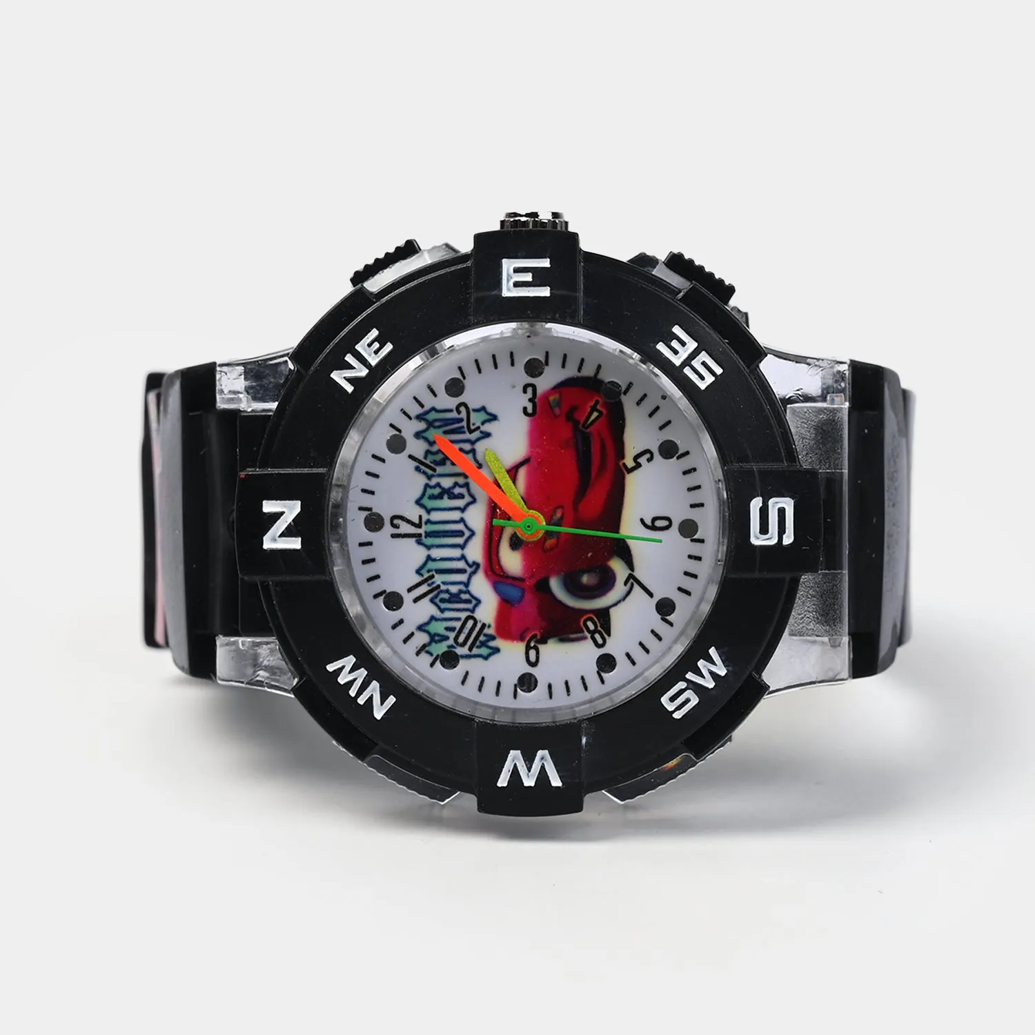 Character Print Wrist Watch For Kids