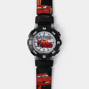 Character Print Wrist Watch For Kids