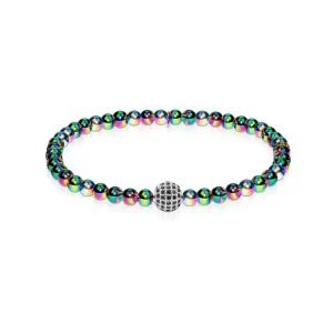 Charismatic | Unicorn Silver | Black Cubic Zirconia Crystals | Expression Bracelet