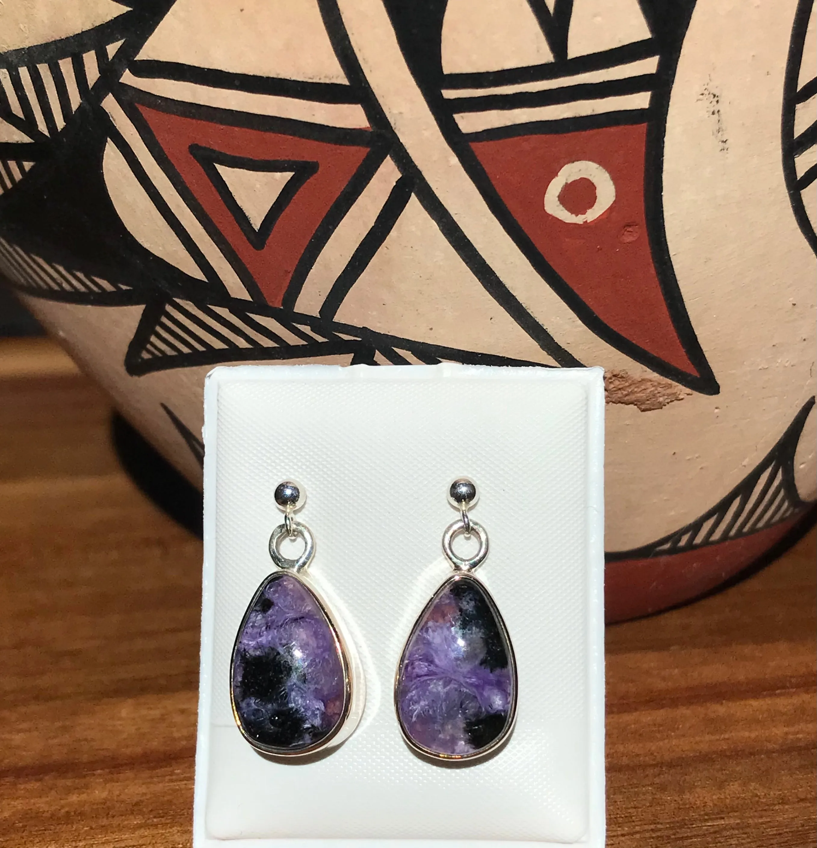 Charoite Earrings