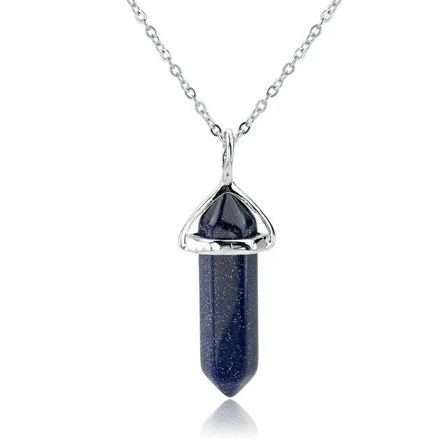 CHICVIE Natural Stone Long Necklace For Women Silver Color Statement DIY Necklaces Pendants Ethnic Jewelry Accessories SNE150808