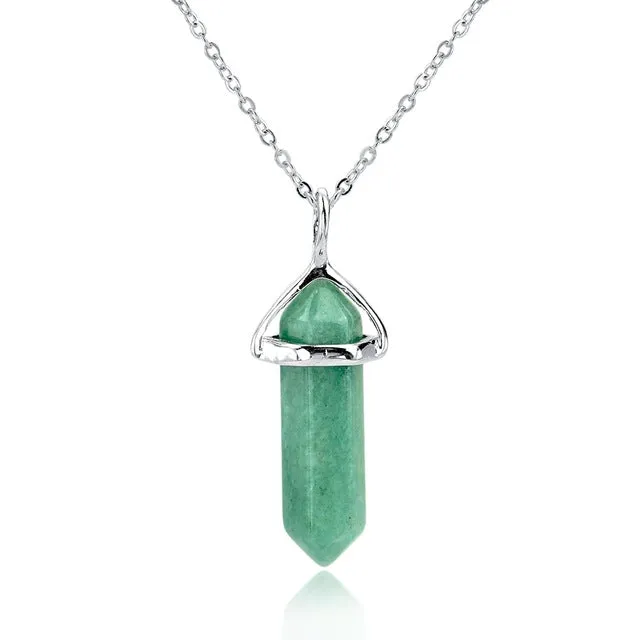 CHICVIE Natural Stone Long Necklace For Women Silver Color Statement DIY Necklaces Pendants Ethnic Jewelry Accessories SNE150808