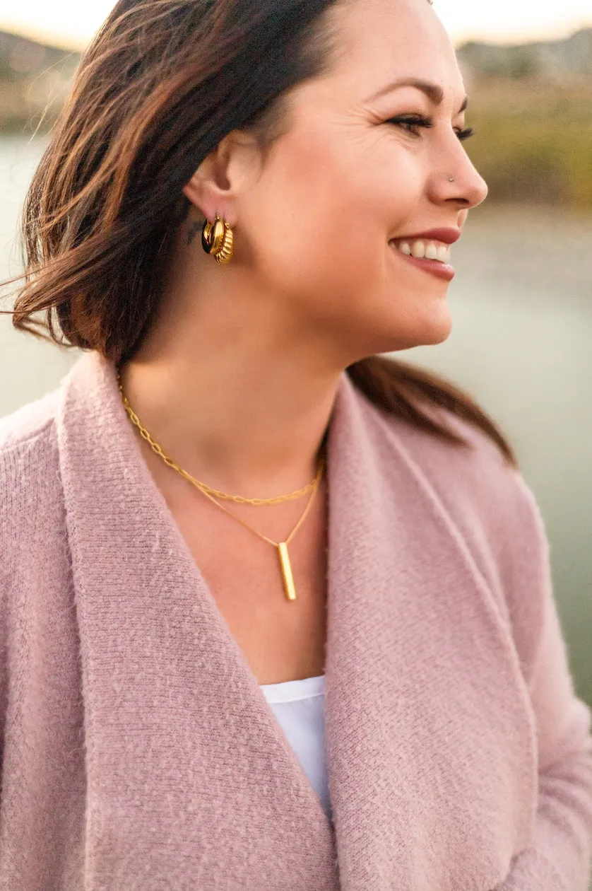 Chunky Gold Hoops