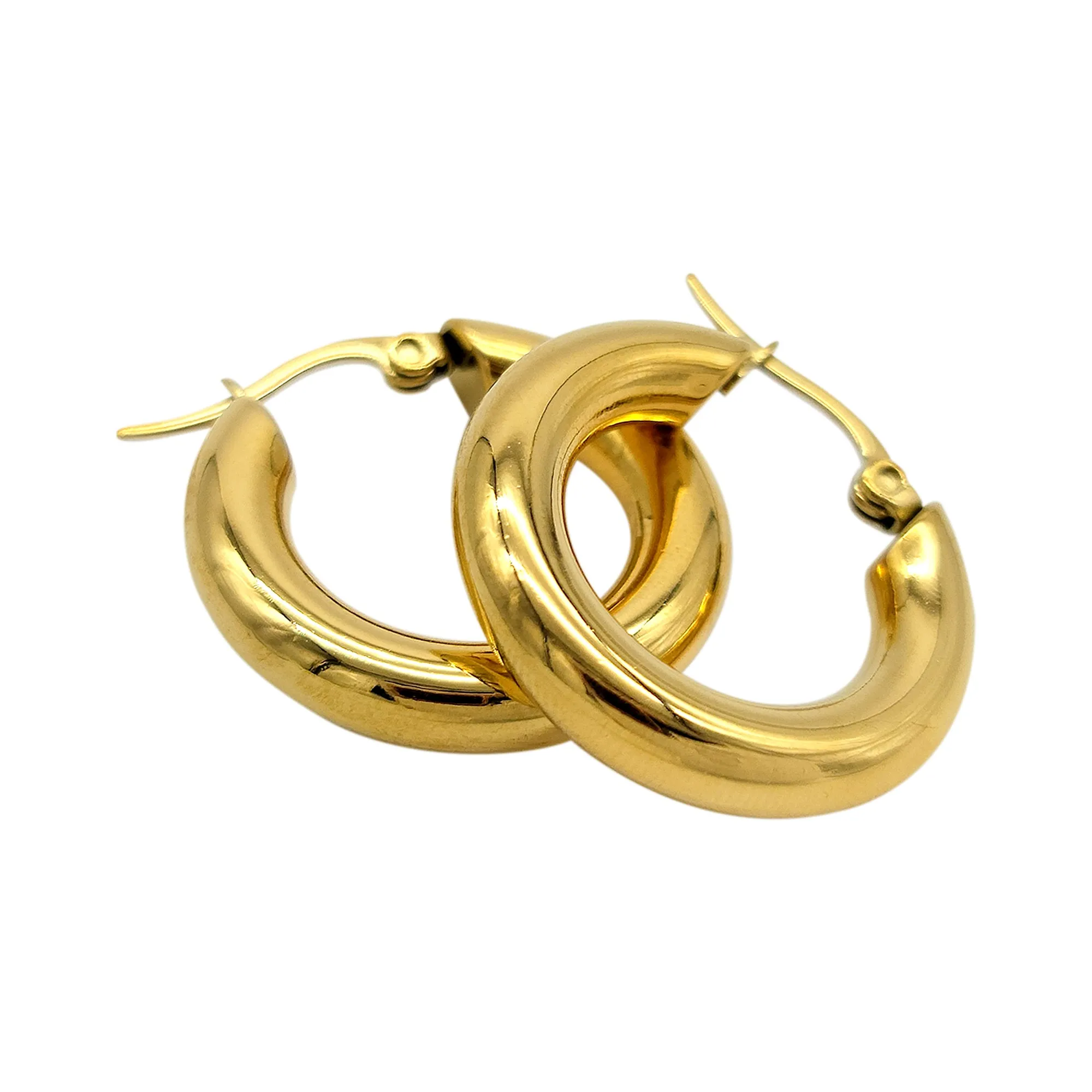 Chunky Gold Hoops