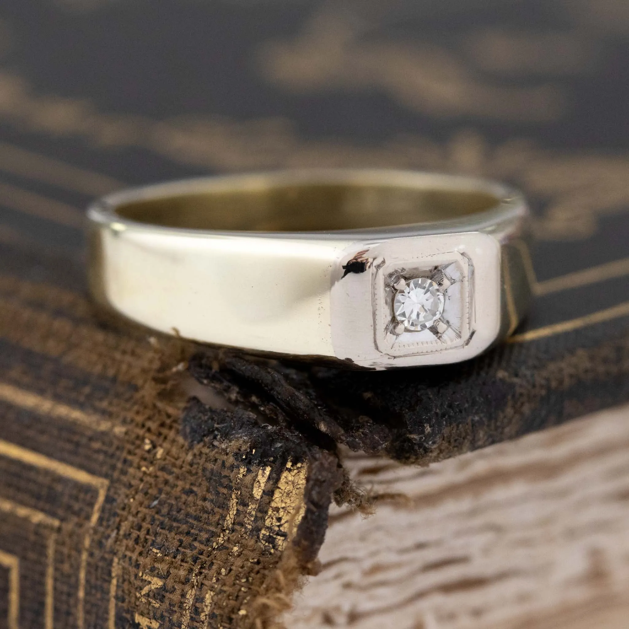 Chunky Swiss Cut Diamond Solitaire