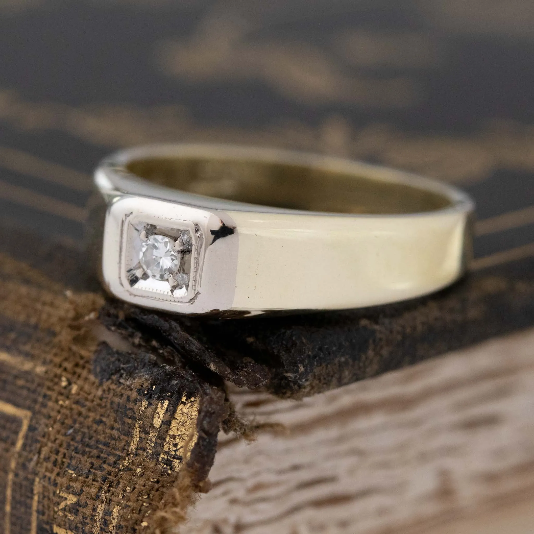 Chunky Swiss Cut Diamond Solitaire