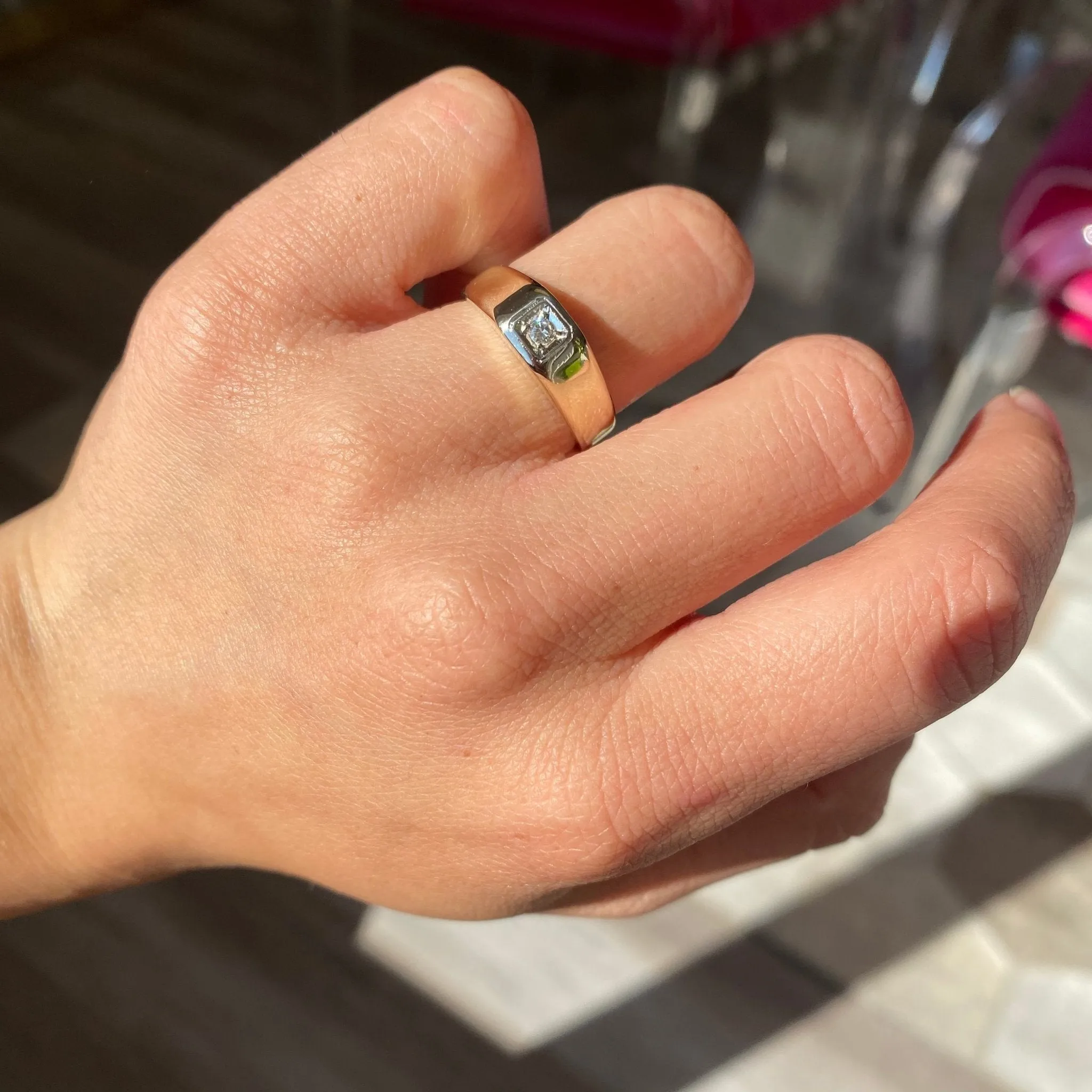 Chunky Swiss Cut Diamond Solitaire
