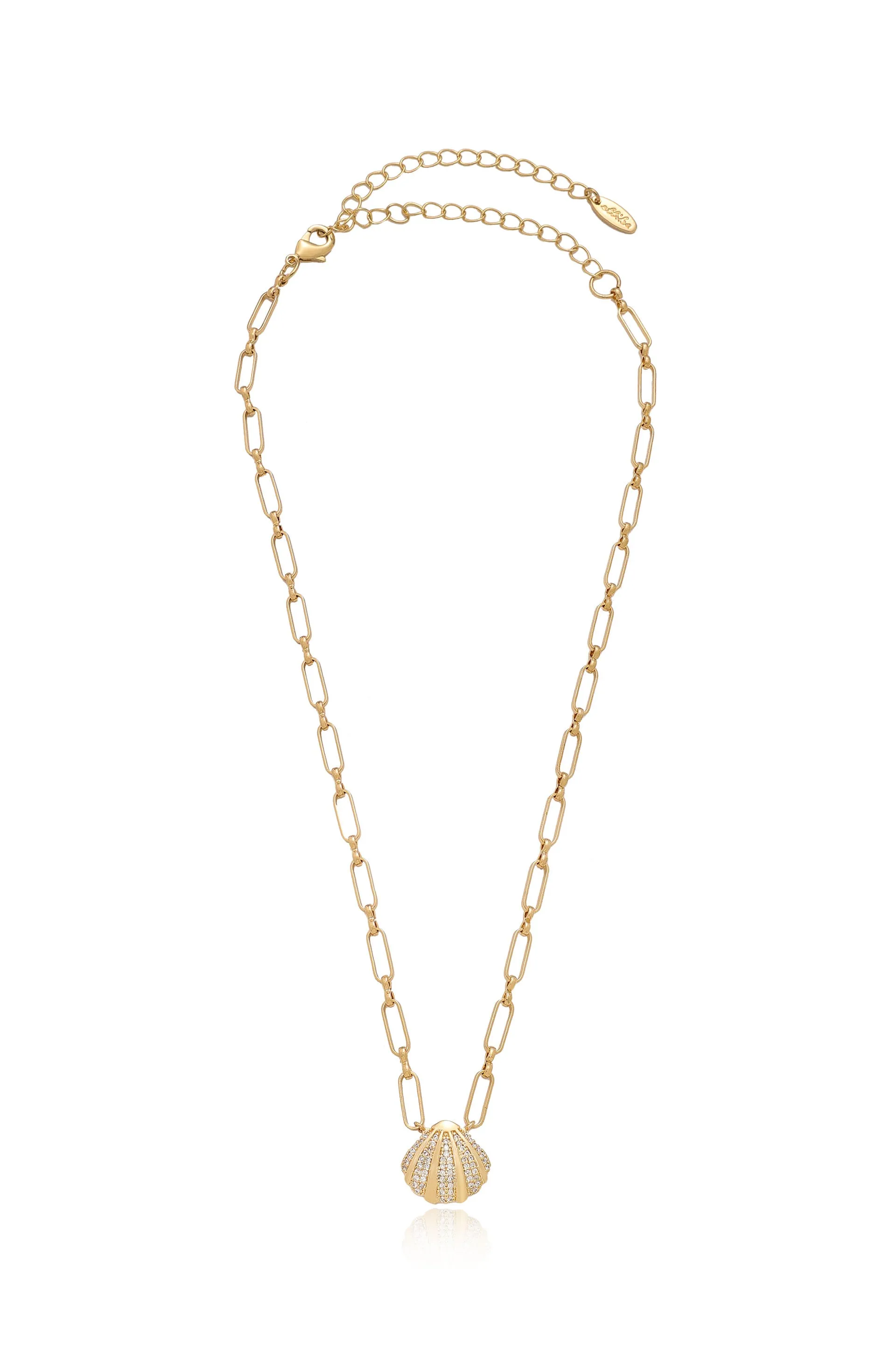 Clam Shell Charm Necklace