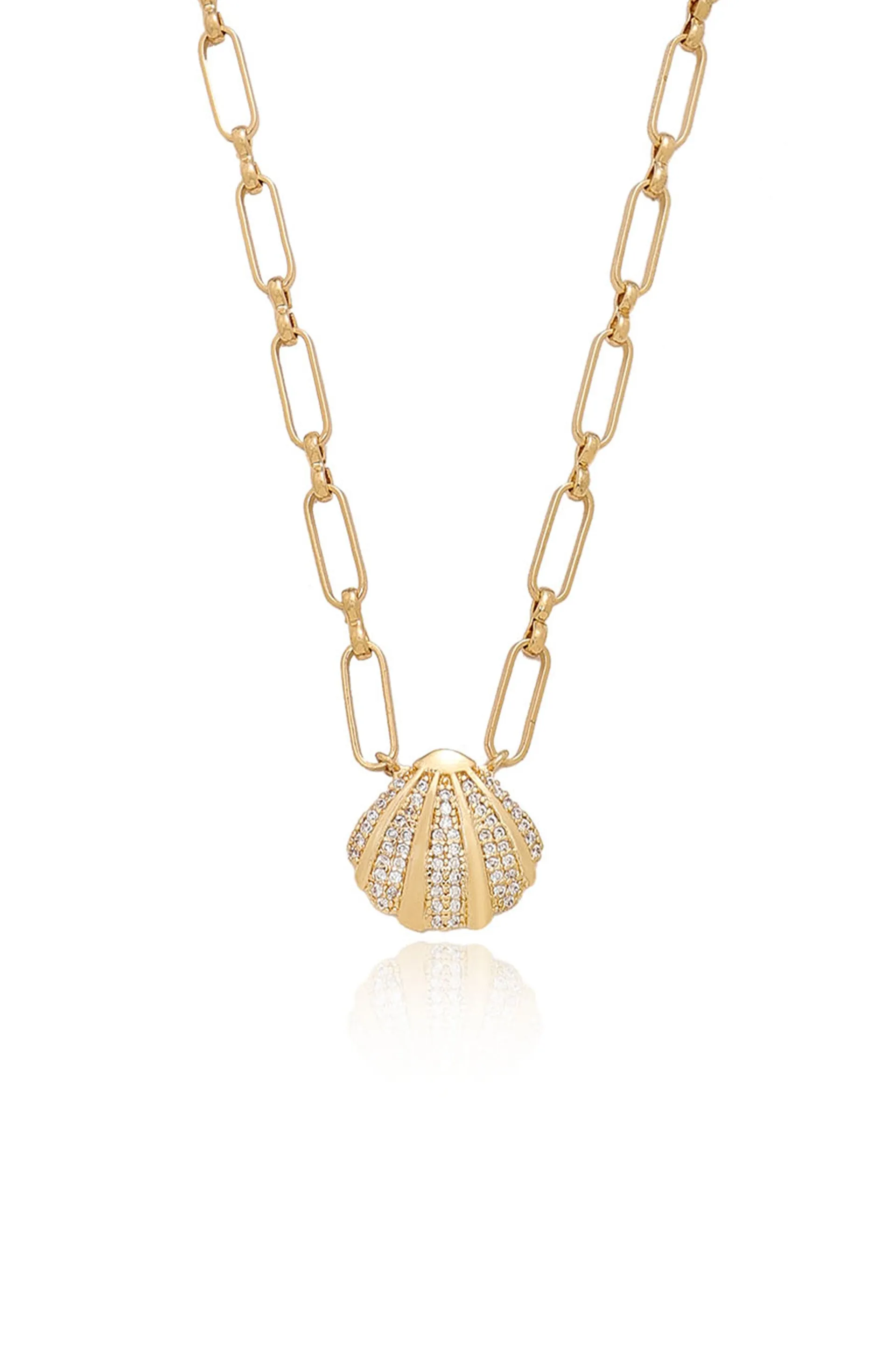 Clam Shell Charm Necklace