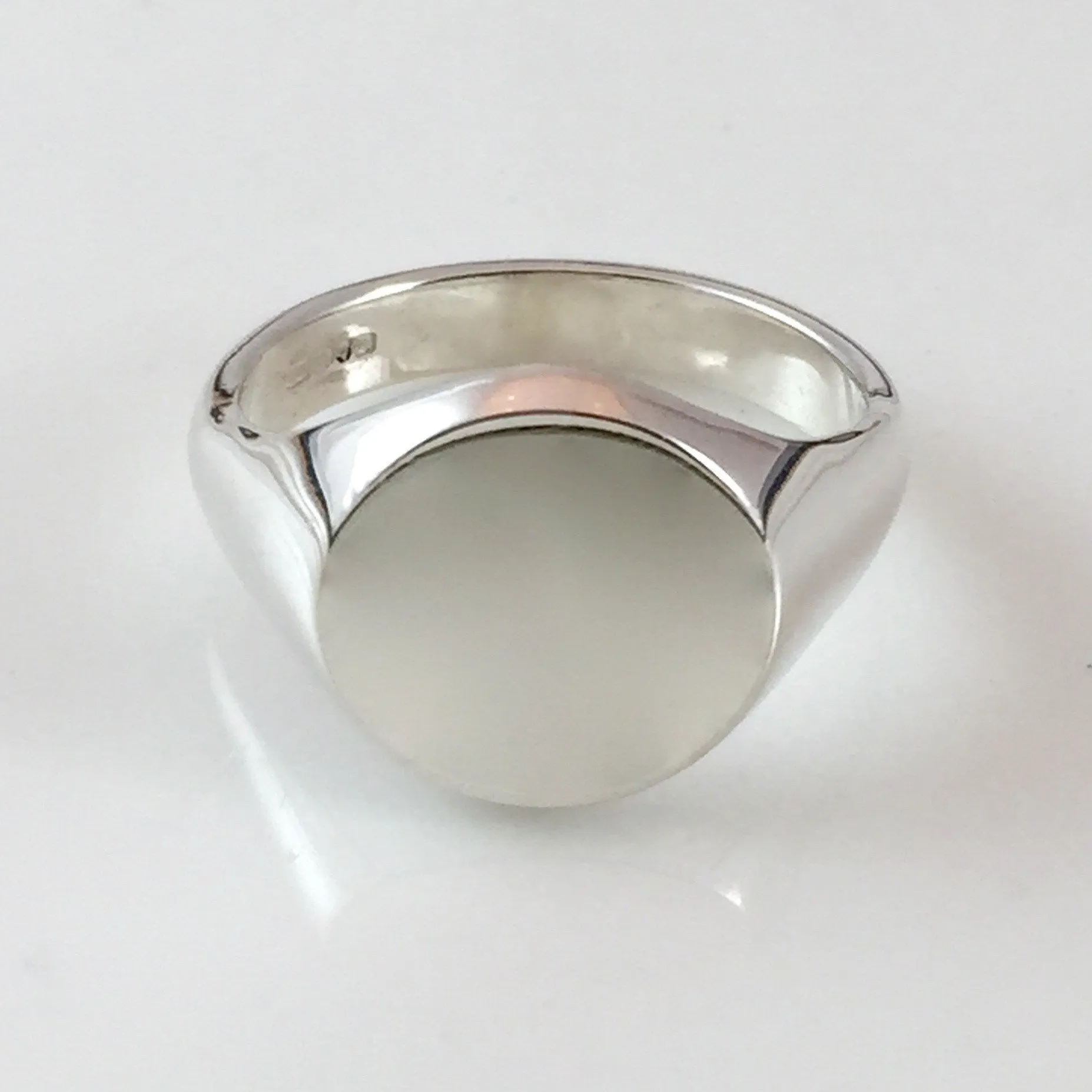 Classic Oval 16mm x 13mm - Sterling Silver Signet Ring