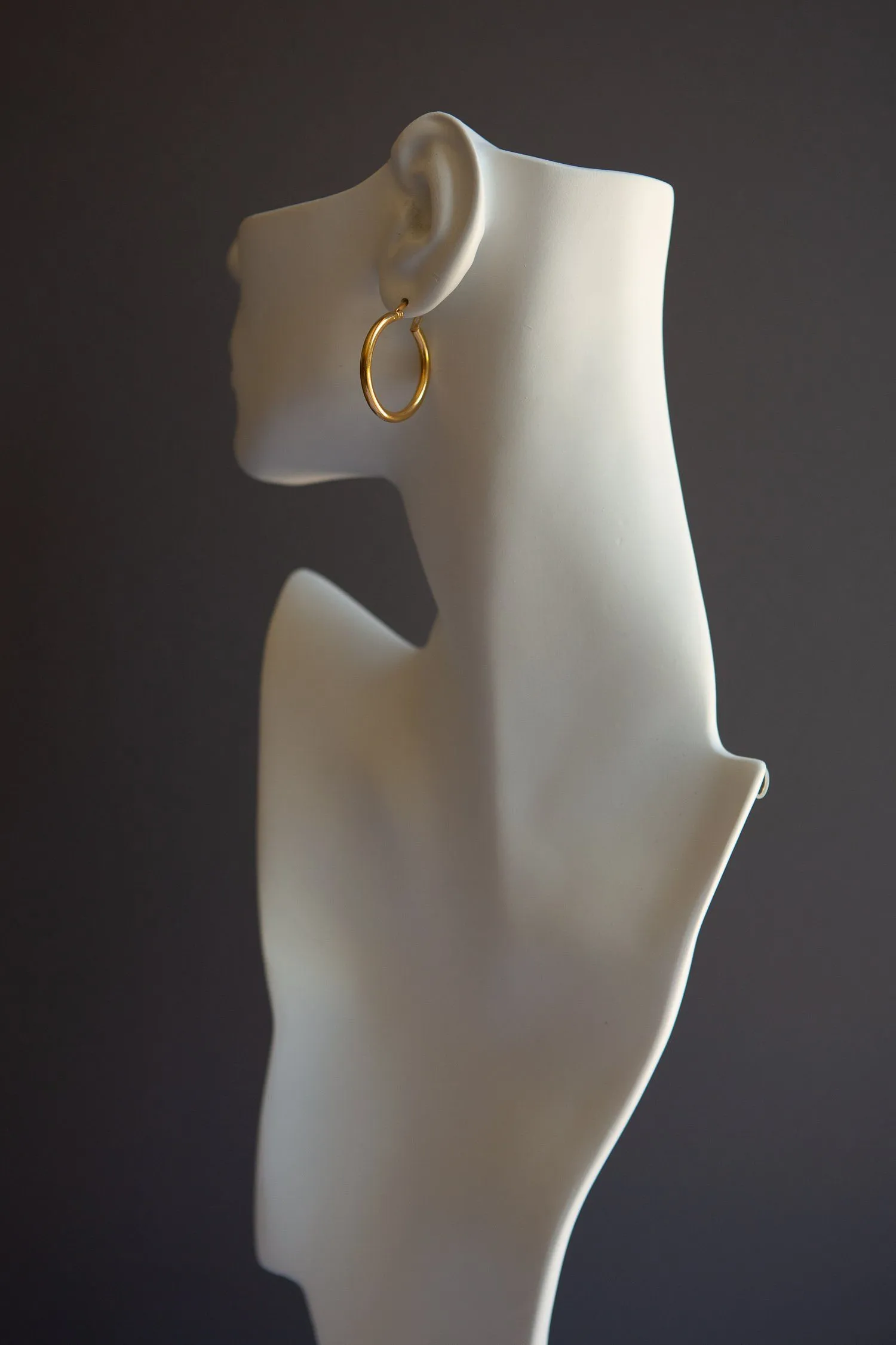 Classic Small Latch Back Gold Hoop Earrings