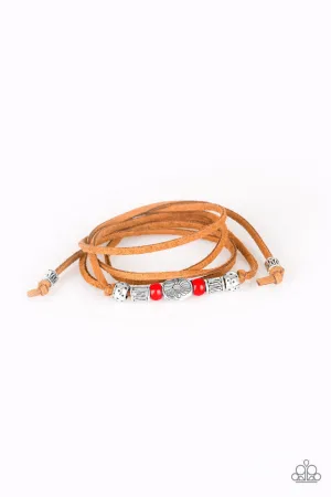 Clear a Path Red Paparazzi Bracelet