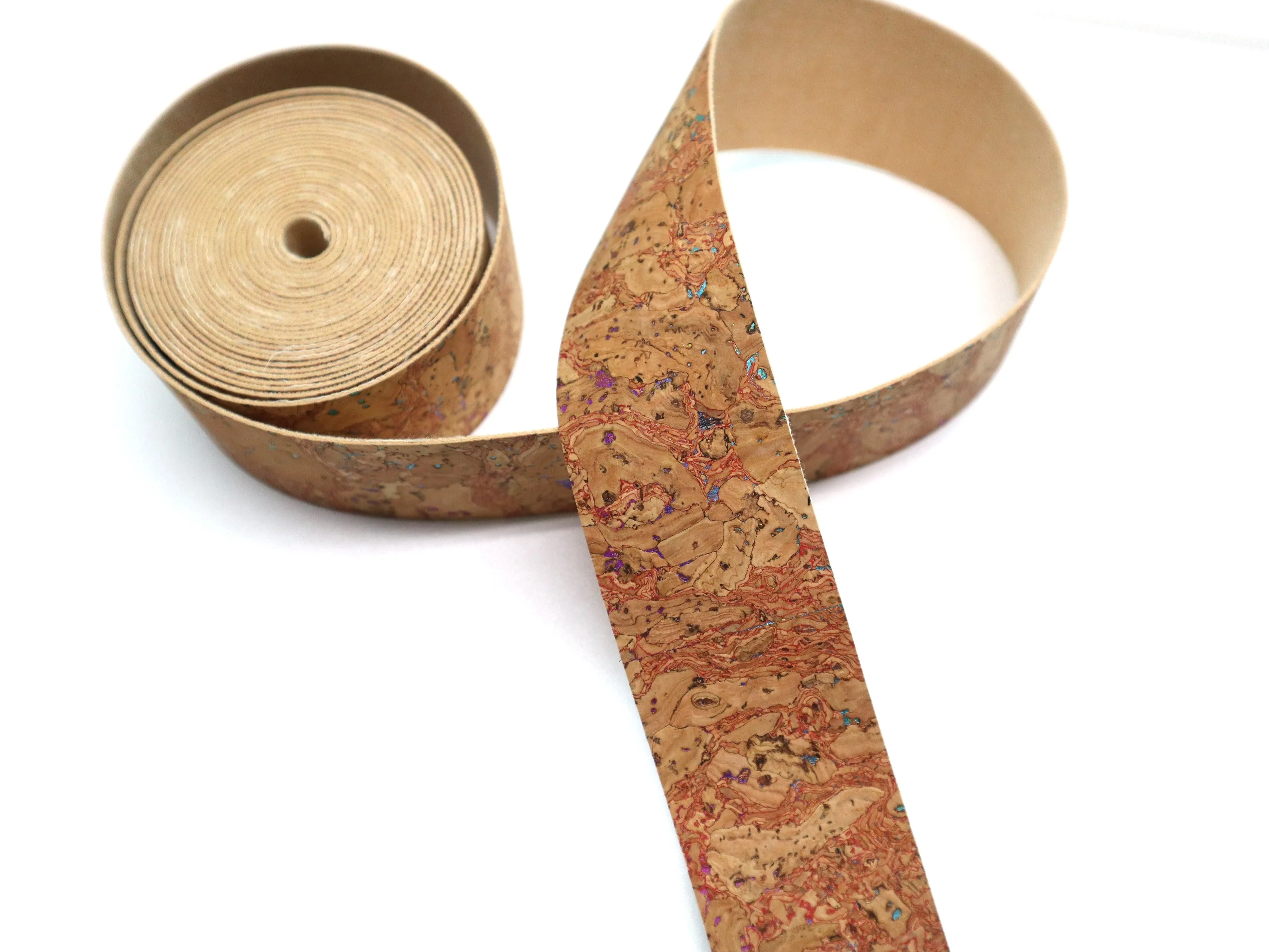 Cork Ribbon By the Yard  - Desert Rainbow