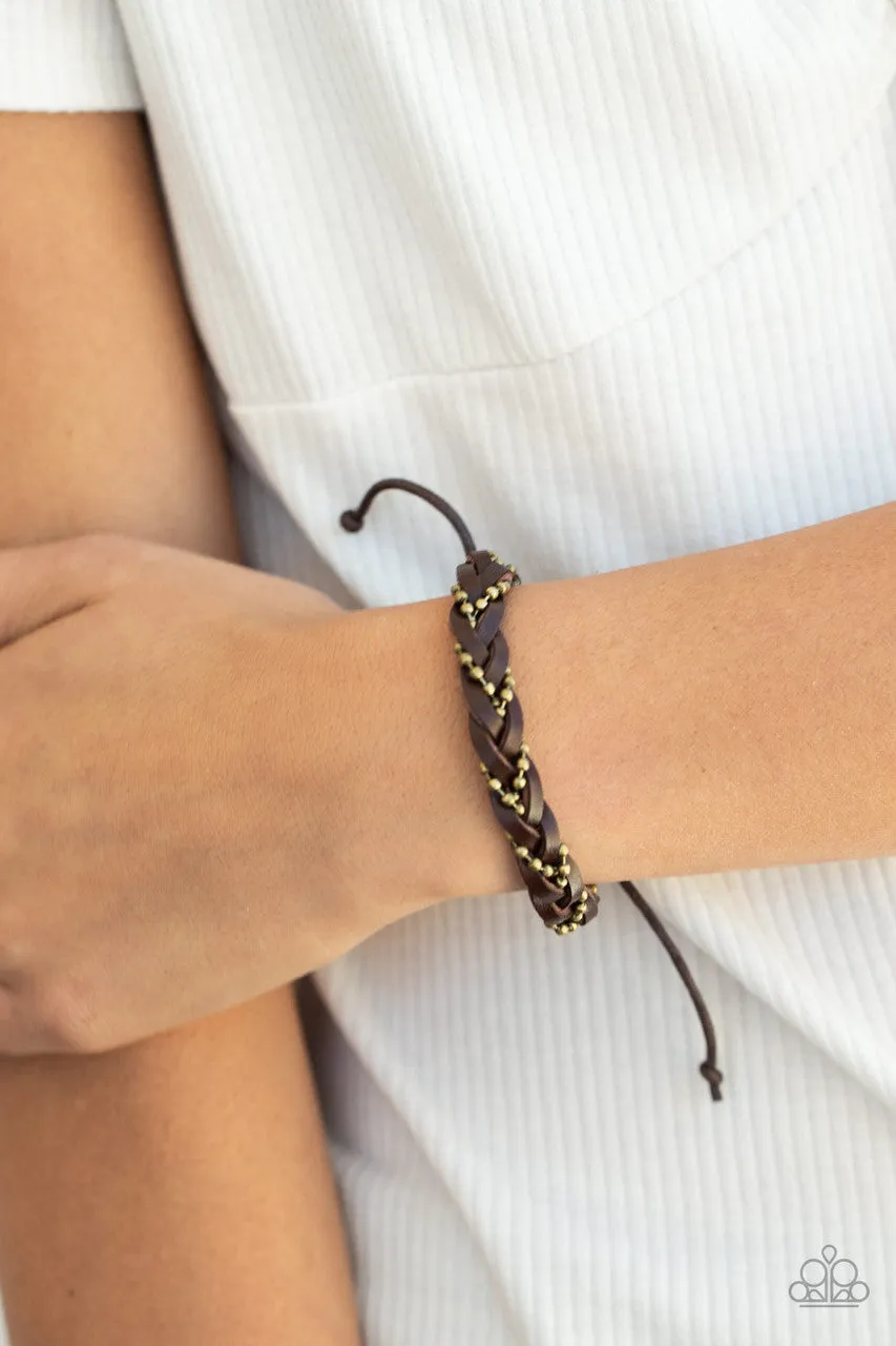 Cowboy Couture Brown Paparazzi Bracelet
