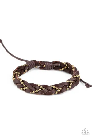Cowboy Couture Brown Paparazzi Bracelet
