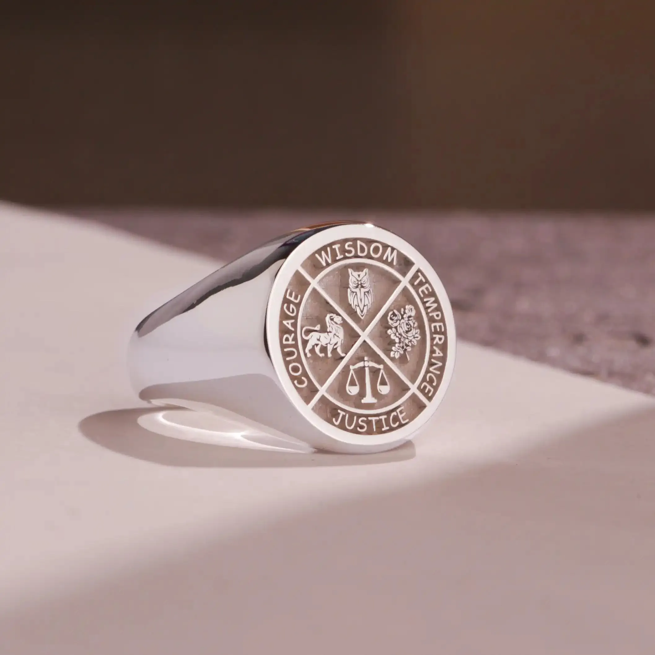 Custom Ring - 925 Silver - Raised Design
