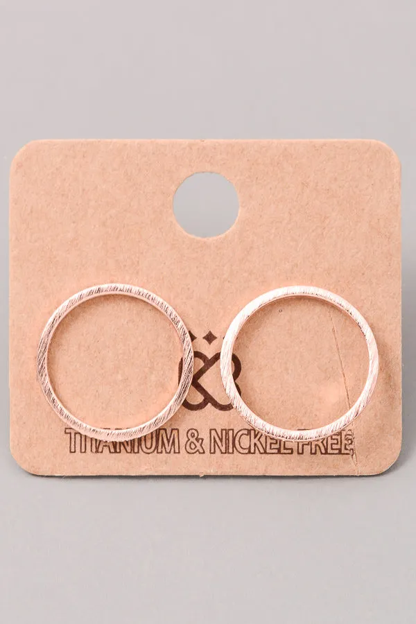 Dainty Circle Studs