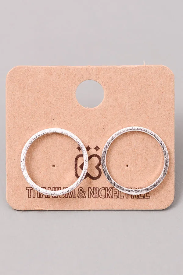 Dainty Circle Studs